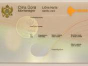 English: Montenegrin identity card