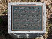 Arbitration Rock placard