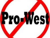 No Pro-West Stereotype