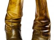 English: Cowboy style boots