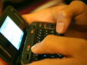 Texting on a qwerty keypad phone