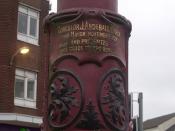 Clock in Dartmouth Square, High Street, West Bromwich - enscription -