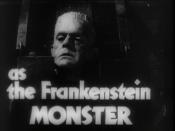 Cropped screenshot of Boris Karloff from the trailer for the film Bride of Frankenstein.