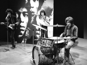 The Jimi Hendrix Experience performs for Dutch television show Fenklup in 1967
