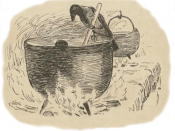 English: Crow making cheese. Illustration from 