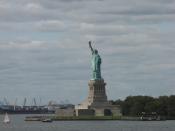English: statue of liberty from staten island ferry