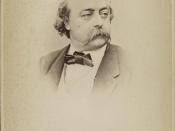 English: French writer Gustave Flaubert photo portrait