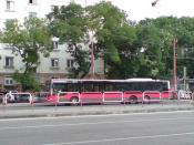 Trnavská, Bratislava. MAN NL313-15 Lion's City LL bus. Year built 2006. Albus Bratislava, s.r.o. company.