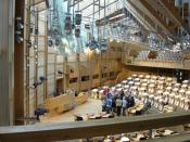 The Scottish Parliament Building in Holyrood