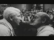 Henry Drummond (Tracy, left) and Matthew Harrison Brady (March), right) in Inherit the Wind