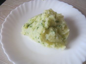 English: Mashed potato with dills