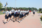 US Navy 110711-N-SZ577-001 Navy Junior ROTC cadets assigned to Grey Platoon, attending the two-week Navy Junior ROTC Area 4 Leadership Academy and