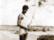 English: Duke Kahanamoku in his late teens.