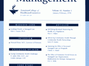 Journal of Healthcare Management