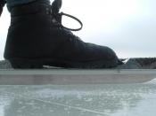 Touring skate with cross country ski bindings and boots