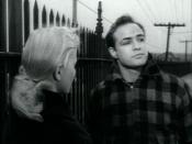 Marlon Brando and Eva Marie Saint in a screenshot from the trailer for the film en:On the Waterfront.