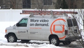English: Comcast service van, Ypsilanti Township, Michigan