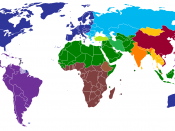 Huntington's map of world civilizations (1996).