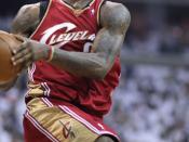 English: LeBron James playing with the Cleveland Cavaliers