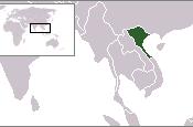 English: The location of North Vietnam