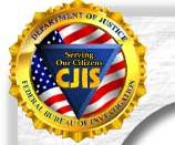 Seal of the National Crime Information Center (NCIC), USA. — “Servicing Our Citizens”