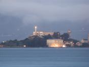 Alcatraz at dawn on San Francisco Bay