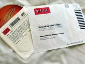 English: A Netflix envelope picture taken by BlueMint.