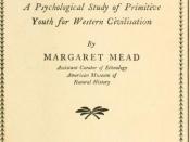 English: Title page of book Coming of Age in Samoa by Margaret Mead, with foreward by Franz Boaz, first published 1928.