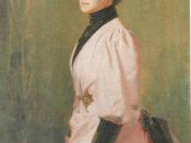 Painting: Tom Roberts: An Australian Native of a lady