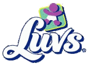 The Luvs logo during the 1990s