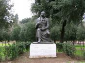 A more conventional statue of Gogol at the Villa Borghese, Rome.