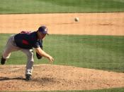 English: Matt Herges of the Cleveland Indians, Relief Pitcher
