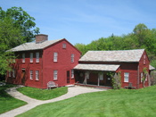 Fruitlands Museum, Harvard, Massachusetts, USA. Exterior of the farmhouse in which Bronson Alcott and family lived.
