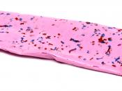 English: A slab of Sparkle Cherry Laffy Taffy, made by the Willy Wonka Candy Company.