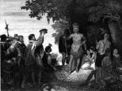 First Contact between European Explorers and Iroqoises