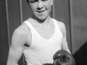 Derek Hopley, winner of the Midland Area final of the National Association of Boys Clubs flyweight championship