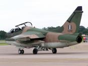 A-7 Corsair II aircraft made by Ling-Temco-Vought. This example, a former USAF aircraft, was photographed at a British airshow in 2005 and is still in use with the Greek Air Force.