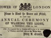 English: A ticket to the washing of the lion, a traditional April fool's prank