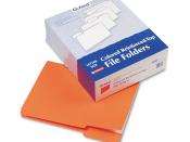 Orange File Folders