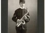 Maurice Engler in his band uniform