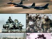 English: Gulf War photo collage for use in the infobox
