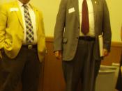 Oregon legislators Nick Kahl (left) and Arnie Roblan