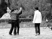 Français : Dans un parc de Nankin, des gens dansent. Chine.