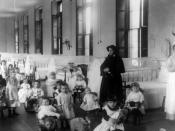 English: Sister Irene and children at New York Foundling orphanage