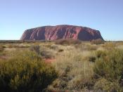 Uluru, (Ayers Rock) one of the best known images of the Northern Territory.