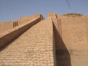 A reconstructed ziggurat in Babylon
