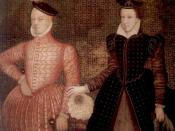 English: Mary, Queen of Scots, and her second husband Henry Stuart, Lord Darnley, parents of King James VI of Scotland, later King James I of England. Lord Darnley is on the left, Queen Mary on the right.