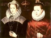 Mary Stuart, Queen Maria I. of Scotland, and her son James, the later King James I. of England, 1583