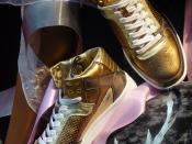 Golden Sneakers by Dolce & Gabbana, Italy.