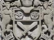 English: Gen Sir Arthur William Currie arms, Currie Building, Royal Military College of Canada